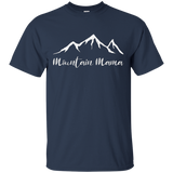 Womens Mountain Mama Shirt for Outdoor Lovers and Hiking Moms_Black