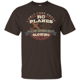 Only Care About RC Planes Which Way Wind Is Blowing T-Shirt_Black