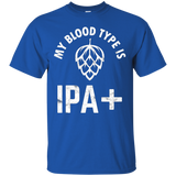My Blood Type is IPA+ Funny Beer Drinker Gift_Black