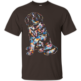 Saint Bernard T shirt - Saint Bernard Geometric Shirts_Black