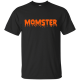 Womens Momster Halloween Funny Tshirt_Black