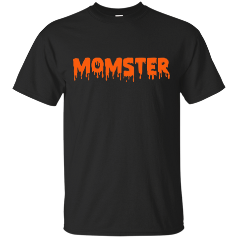 Womens Momster Halloween Funny Tshirt_Black