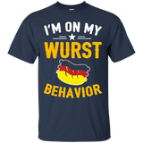 I'm On My Wurst Behavior German T-shirt Oktoberfest Festival