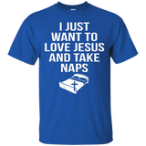 Love Jesus And Take Naps Sleep Lover Christian Religion T_black=