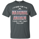 I Stand For The National Anthem Those That Can't Flag Shirts_black