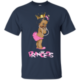 Cute Ethnic Princess Team Girl Baby Gender Reveal T-shirt_black