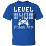 Level 40 Complete Tee 40th Birthday Gift Game Lovers