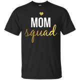 Womens Mom Squad Women's Shirt for Mom With A Heart Of Gold_Black