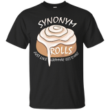 Synonym rolls just like grammar used to make T-shirt_Black