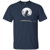 Halloween Witch T-shirt - Moon Broom Flying Witches Gift Tee_black