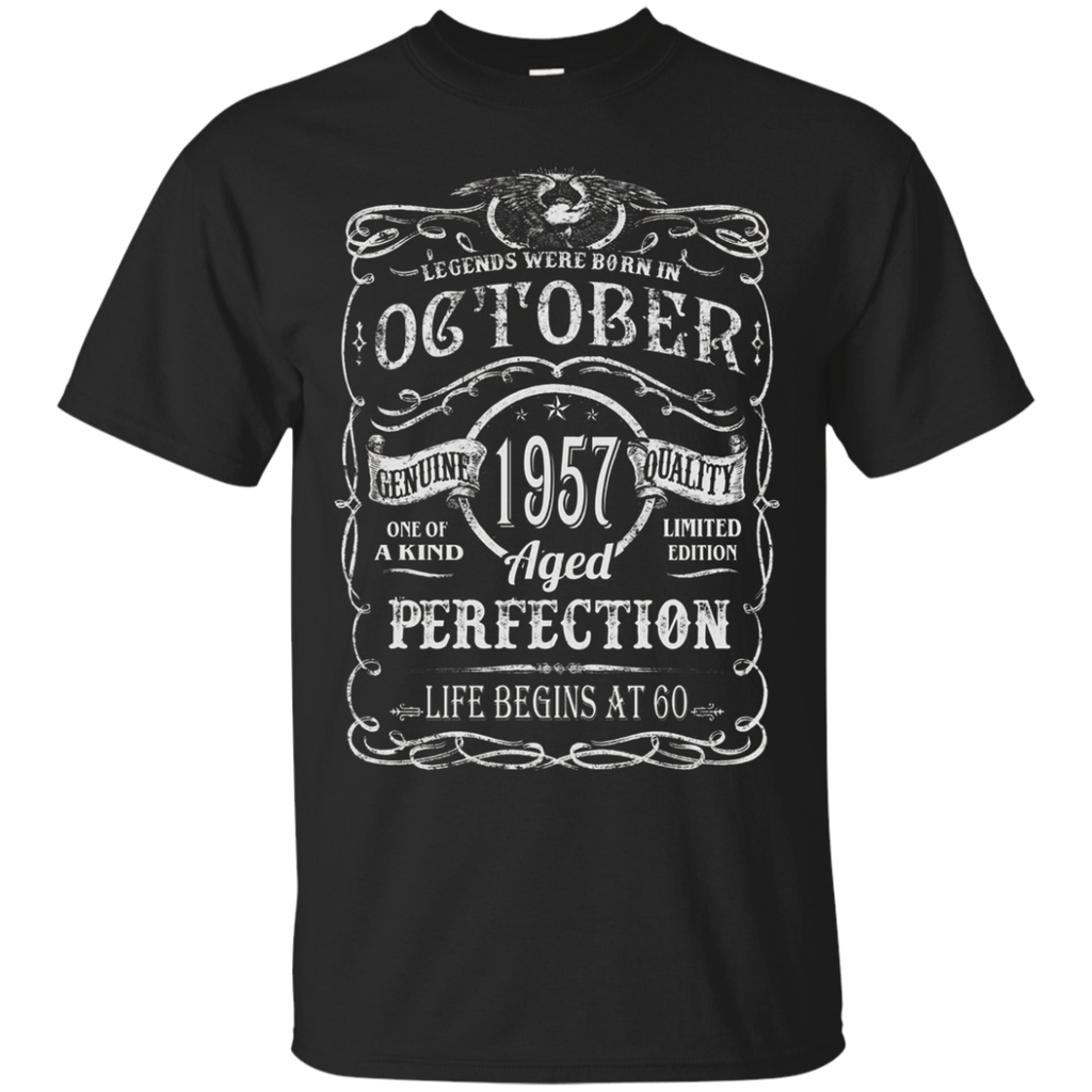 Legends Were Born In October 1957 T Shirt 60th Birthday Gift