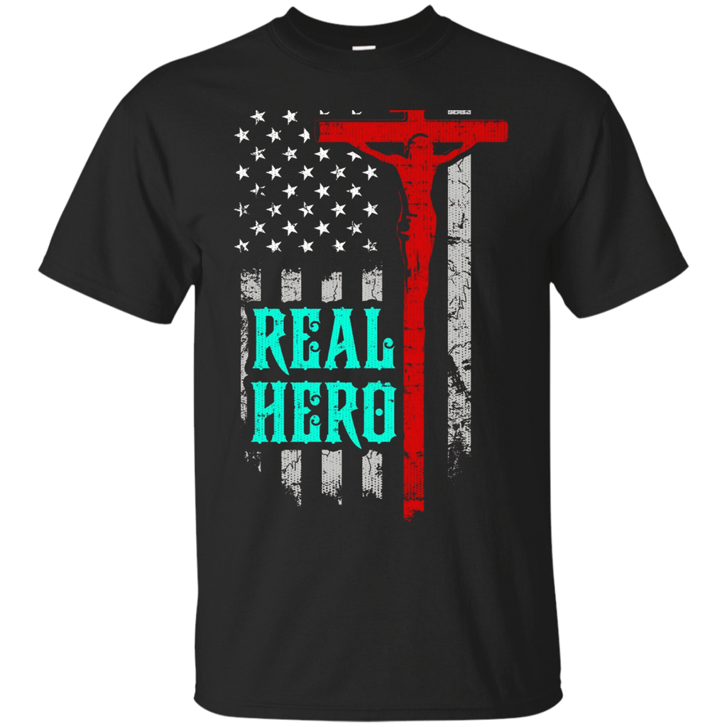 Jesus Is My Superhero Awesome God Flag T Shirt