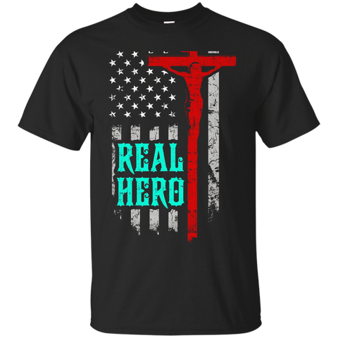 Jesus Is My Superhero Awesome God Flag T Shirt