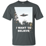 Ufo Shirt - I Want To Believe Alien Ufo Tee Shirt 2016_black=