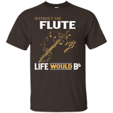 Without the Flute life would Bb T-Shirt_Black