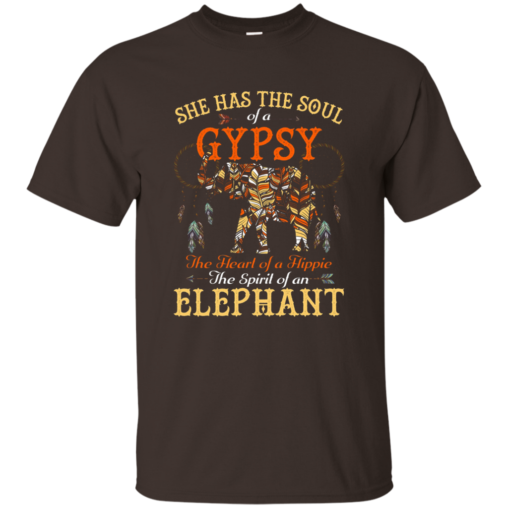 She Has The Soul Of A Gypsy The Spirit Of An Elephant Tee_Black