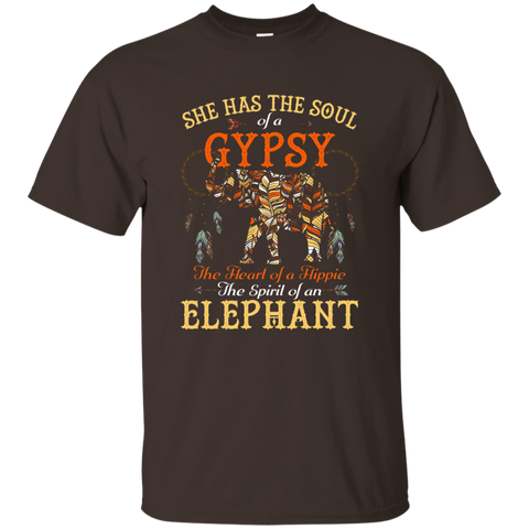 She Has The Soul Of A Gypsy The Spirit Of An Elephant Tee_Black