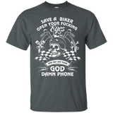 Save A Biker And Get Off Your Phone Rider Tshirt Premium T-S_Black