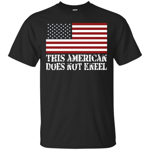 I Don't Kneel During The Anthem Usa Flag Tee Shirts_black