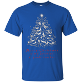 Merry Christmas To My Favorite 1st Grade Teacher Funny Tee_black=