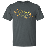 Grace Upon Grace Christian Bible Thanksgiving Fall Shirt_black