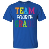 Team Fourth Grade Teacher Education T-Shirt_Black