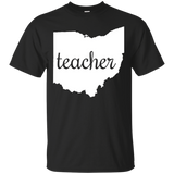 Ohio Teacher Home Pride Back to School T-Shirt_Black