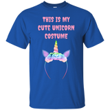 This Is My Cute Unicorn Costume T-Shirt_Black