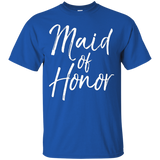 Maid Of Honor Shirt Fun Cute Women's Wedding Tee_black=