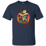 Teach Compassion Autism Awareness T-shirt_Black