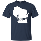 Wisconsin Home State Shirt Wi State Pride Shirt_black=