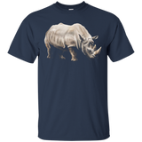 Rhino Animal Shirt - Rhinoceros Endangered Species T-Shirt_Black
