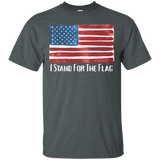 I Stand For The Usa Flag T-shirt_black