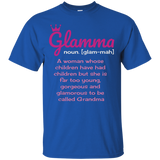 Glamma Funny Definition Shirt, Gift For Grandma_black=