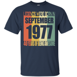 Legends Born In September 1977 T-shirt 40th Birthday Gifts