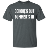 School's Out Summer's In Funny T-shirt_Black