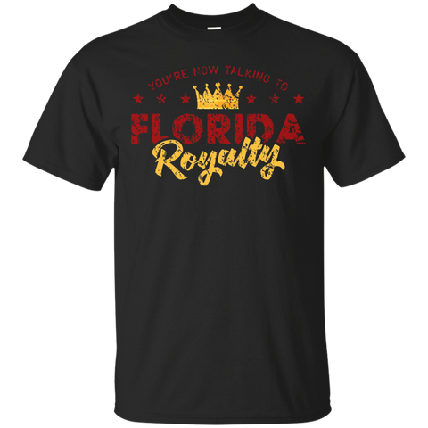 You're Now Talking to Florida Royalty distressed Tshirt_Black