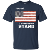 I Stand For The National Anthem T-shirt - Proud Conservative_black