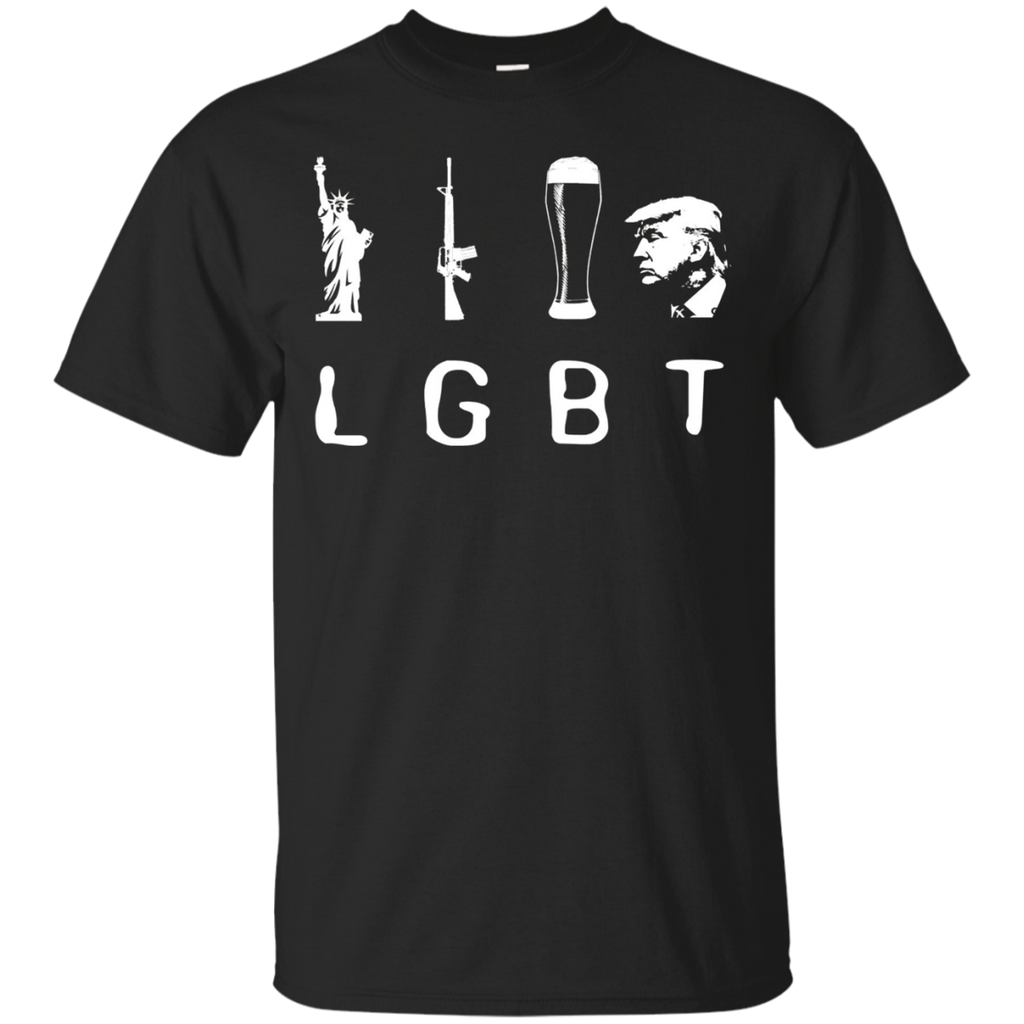 Liberty Guns Beer Trump T-shirt Funny Lgbt Shirt