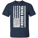 I Never Kneel Usa Flag T Shirt - United States Proud_black=