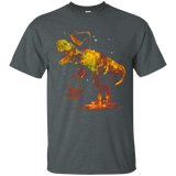 Colorful Funny Halloween T-rex Dinosaur Witch T-shirt_black=