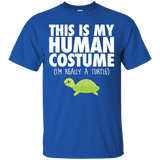 This Is My Human Costume I'm Really A Turtle Halloween Shirt_Black