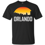 Orlando Florida Sunset Skyline Silhouette T-Shirt_Black