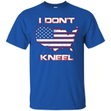 I Don't Kneel Us American Flag T-shirt_black=