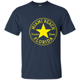 MIAMI BEACH - FLORIDA United States USA T-Shirt Relaxed Fit_Navy