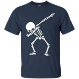 Skeleton Dabbing Shirt - Funny Graphic Shirt_Black