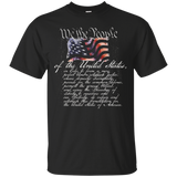 We The People U.S. Constitution Patriotic T-Shirt_Black