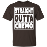 Straight Outta Chemo T-Shirt Funny Battle Cancer Gift_Black