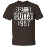 Straight Outta 1967 - Funny 50th Birthday T-Shirt Gift_Black