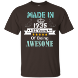 Made In 1935 Shirt, 82 Years Of Being Awesome T- Shirt